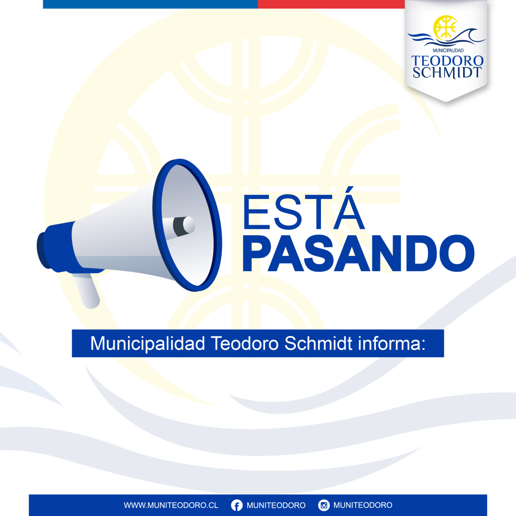 ATENCIÓN CESFAM DE TEODORO SCHMIDT INFORMA 𝗠𝗨𝗡𝗜𝗧𝗘𝗢𝗗𝗢𝗥𝗢