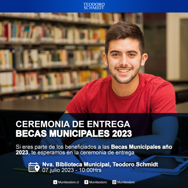 CEREMONIA DE ENTREGA BECAS MUNICIPALES 2023 𝗠𝗨𝗡𝗜𝗧𝗘𝗢𝗗𝗢𝗥𝗢